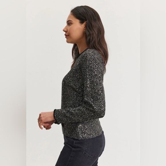 VELVET By Graham & Spencer Opaline Sequin Knits Sweater - Picture 9 of 9